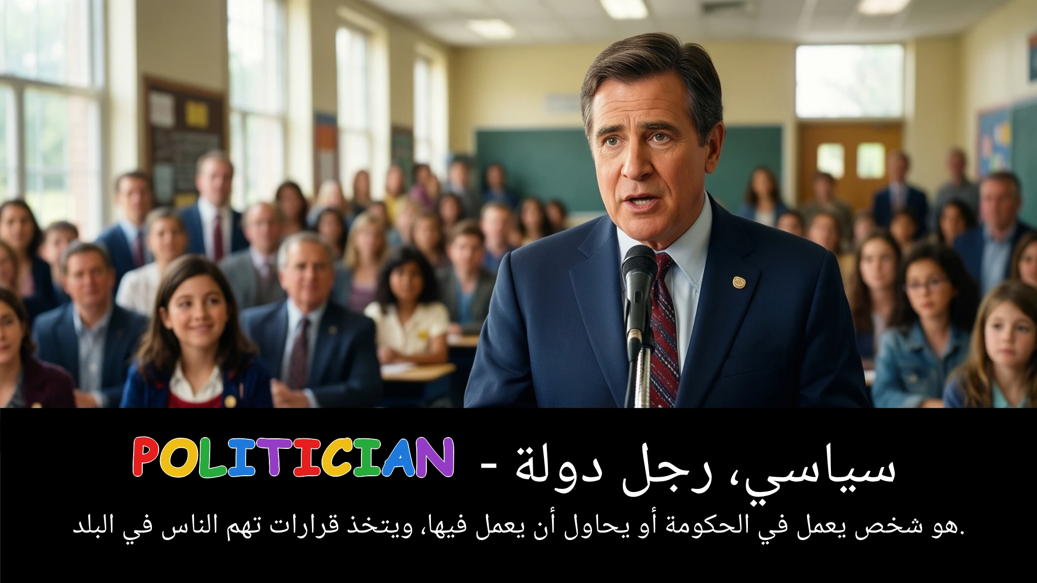 Arabic Illustration for politician